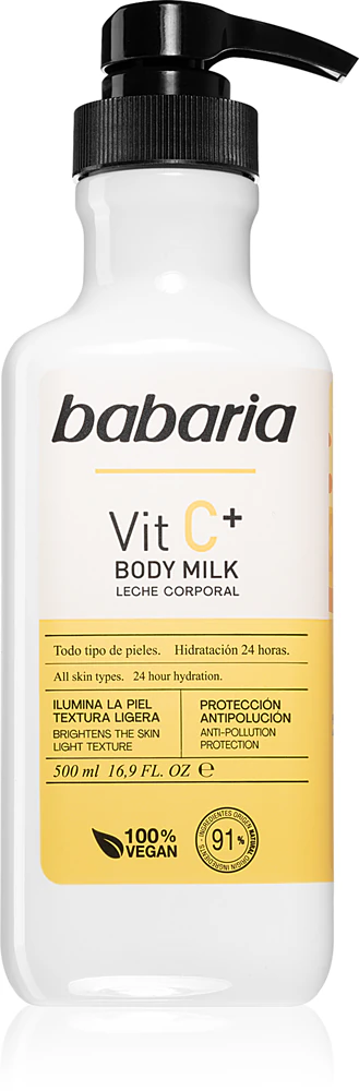 Babaria Vitamin C moisturizing body lotion for all types of epidermis