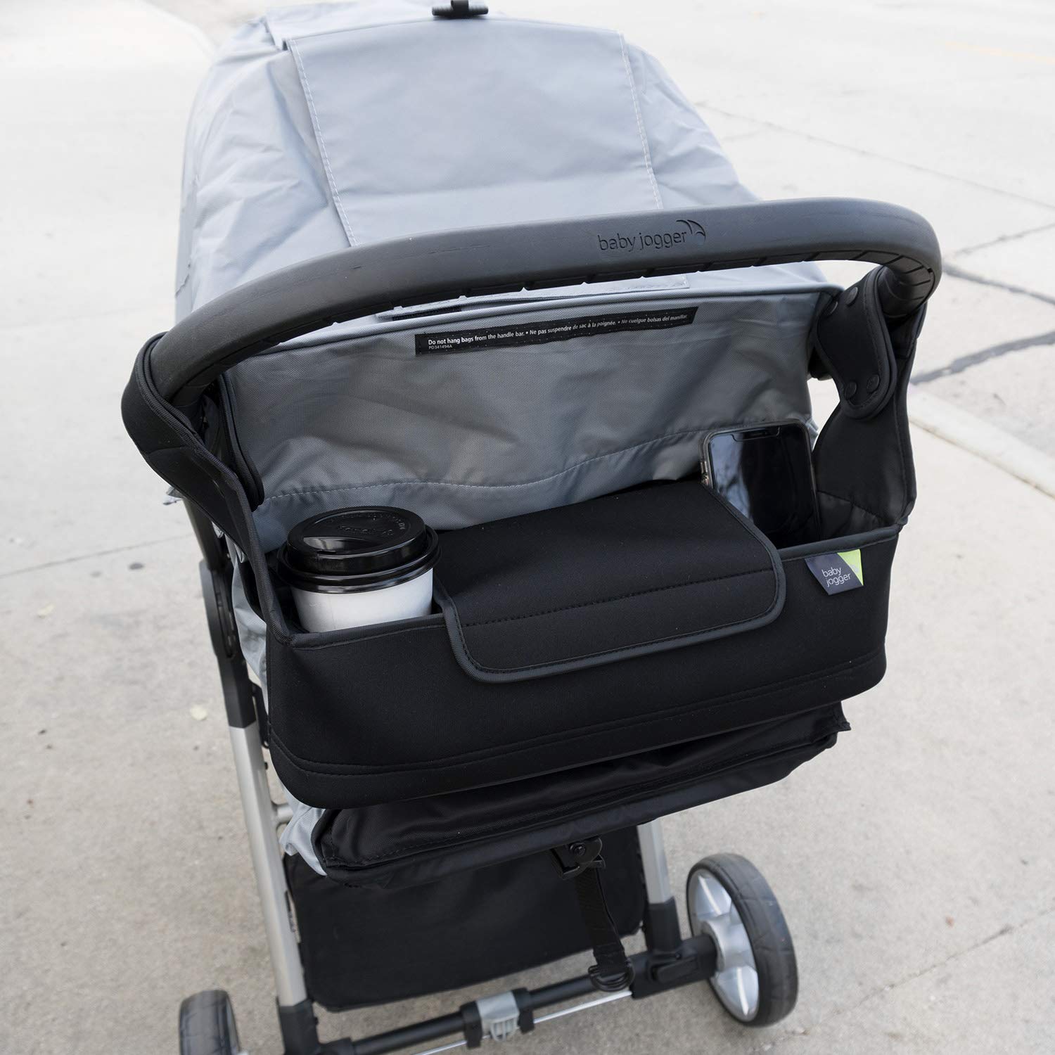 Baby Jogger Pram Bag Console with Insulated Cup Holder for City Mini 2, Cit
