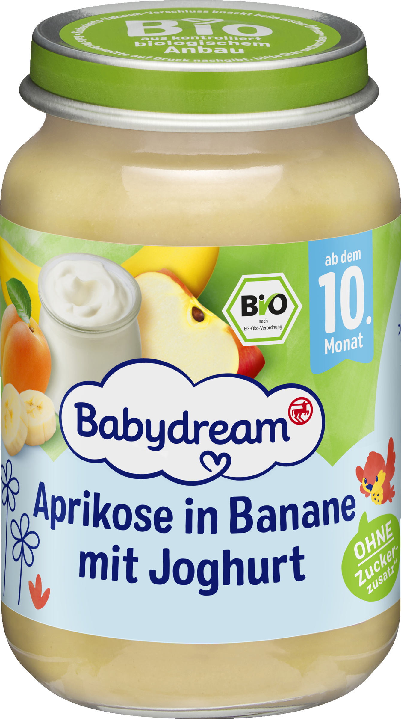 Babydream Organic Apricot in Banana with Yogurt