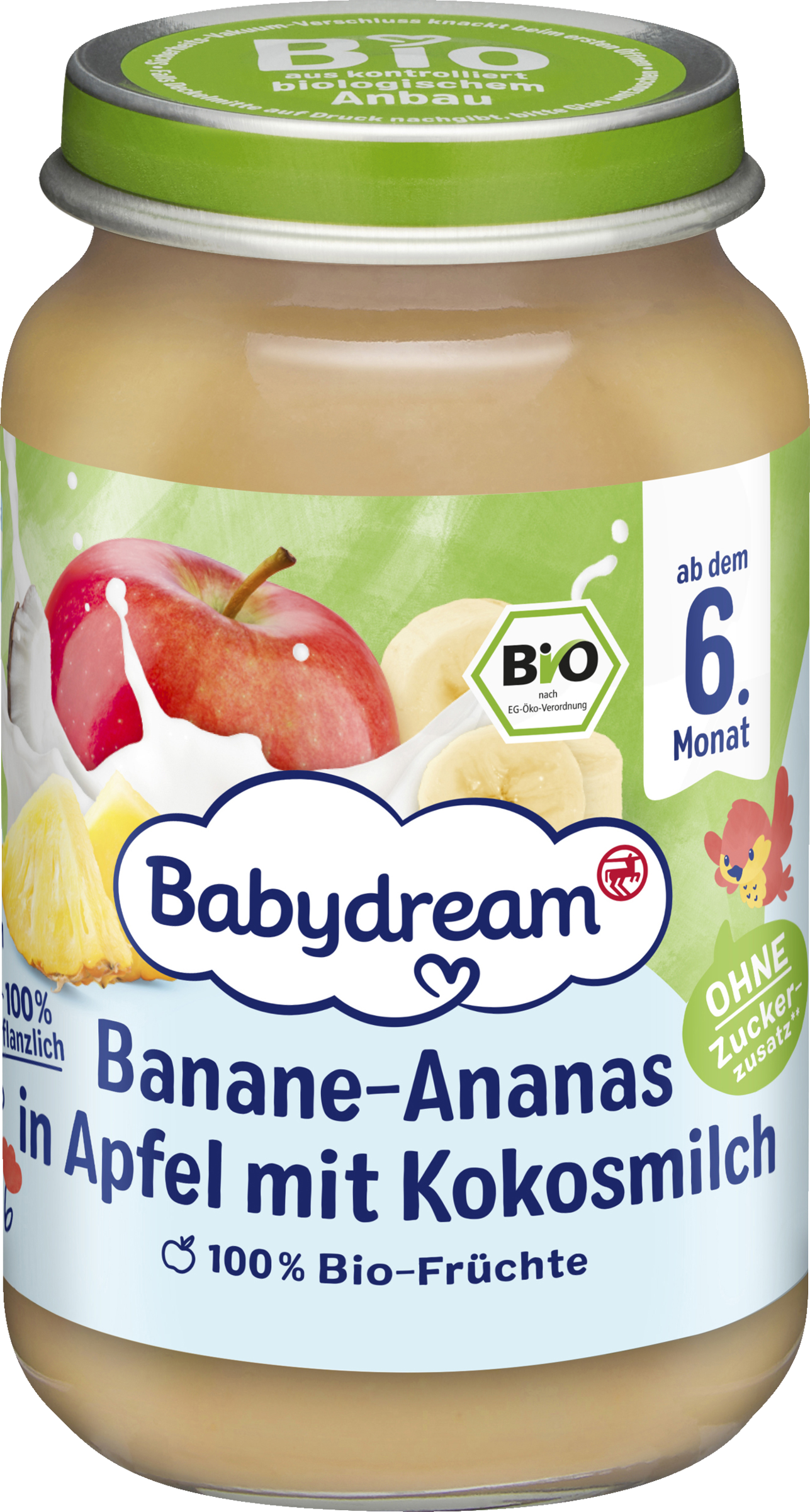 Babydream Organic Banana-Pineapple in Apple with Coconut Milk