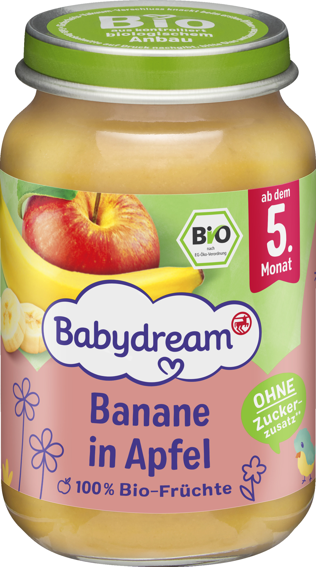 Babydream Organic Banana in Apple from 5 months