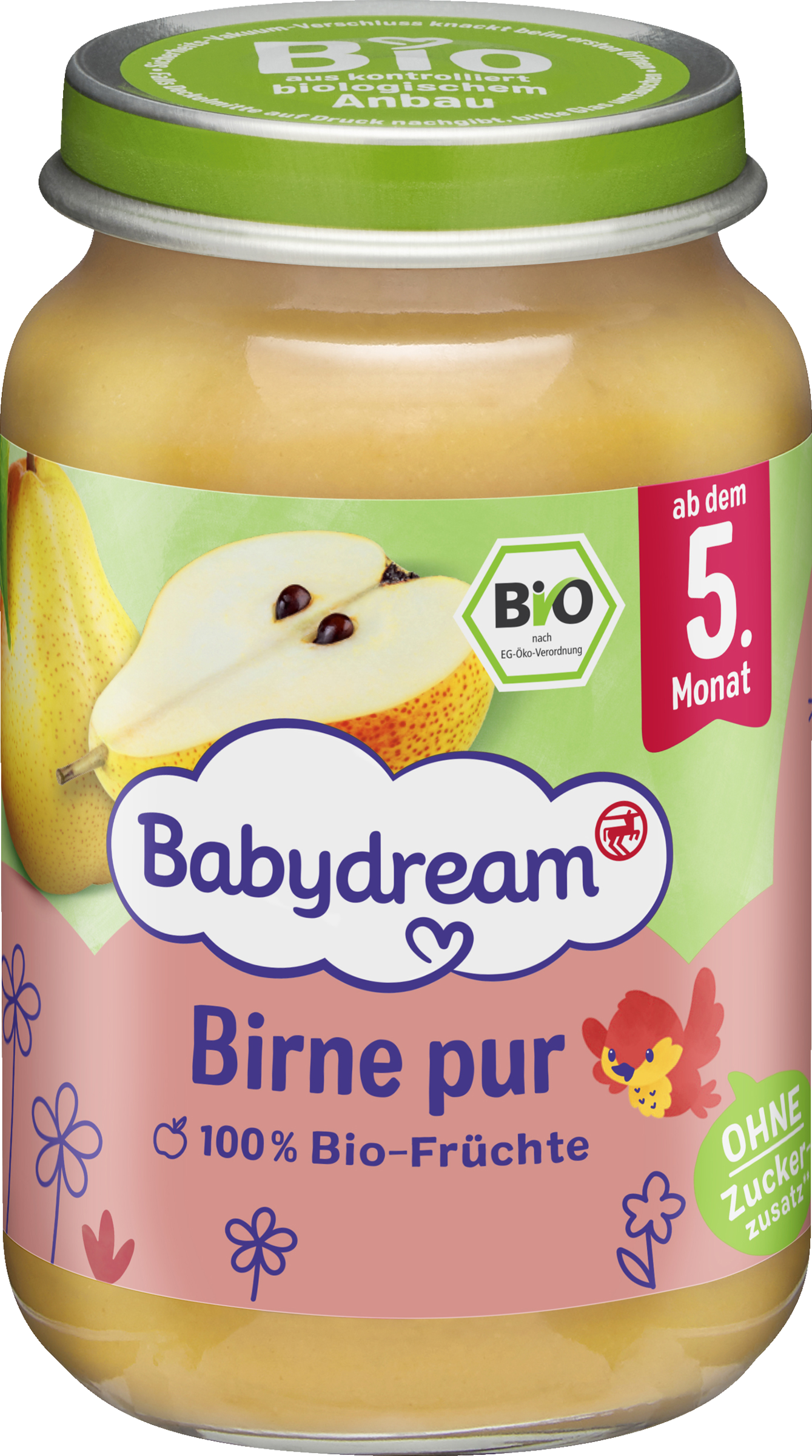 Babydream Organic Pear Pure from 5 months