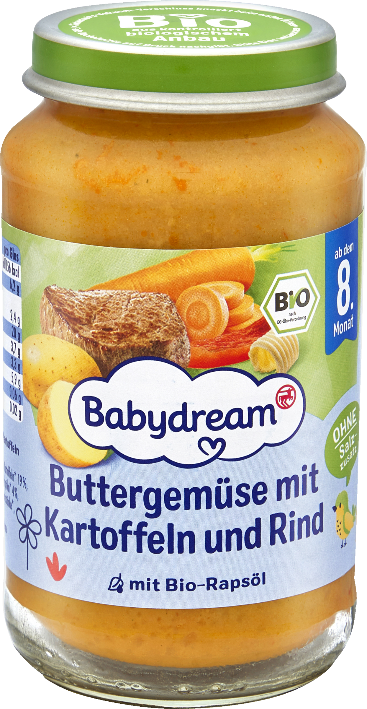 Babydream Organic Buttered Vegetables with Potatoes and Beef