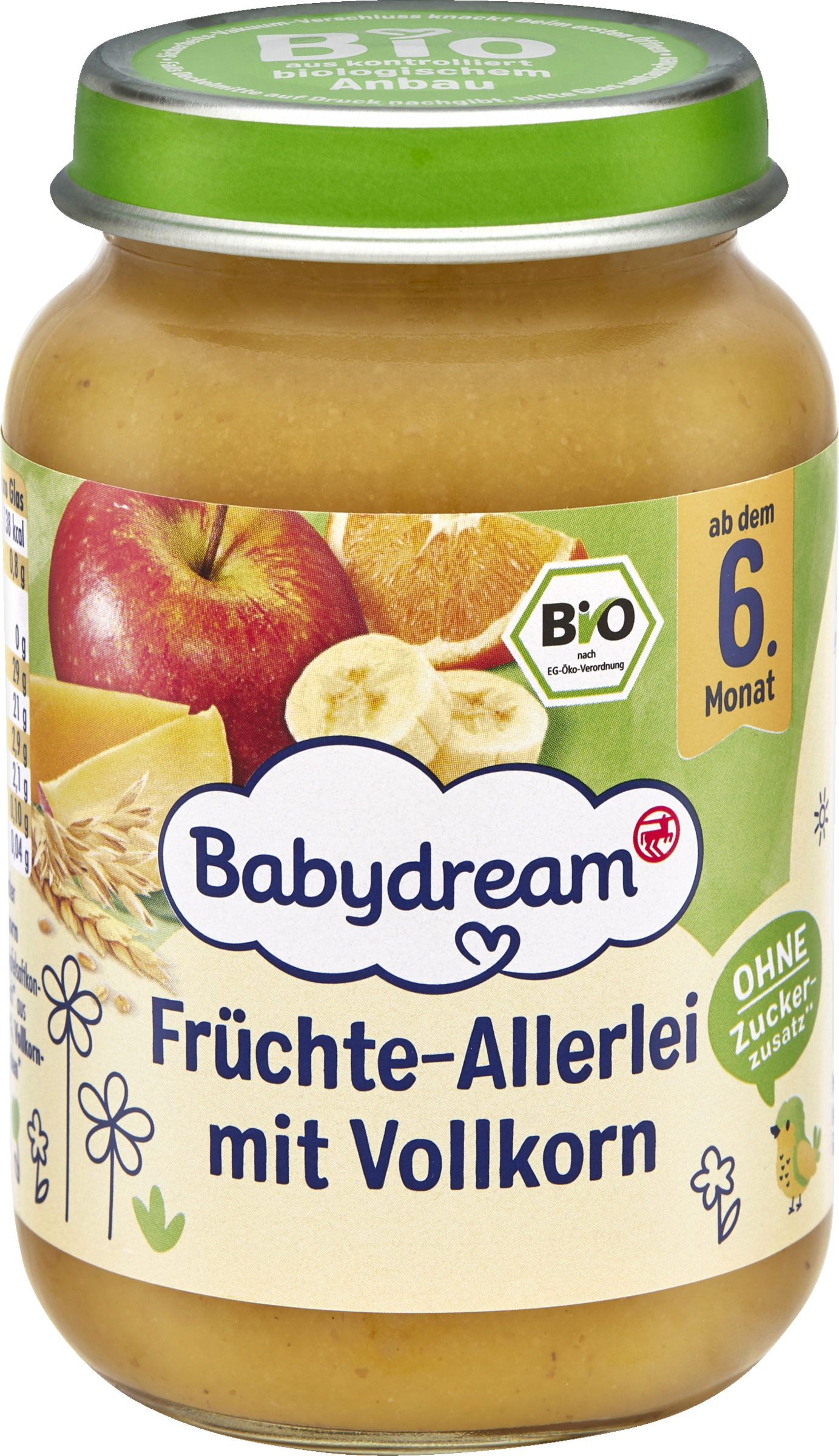 Babydream Organic Fruit Assortment with Whole Grain