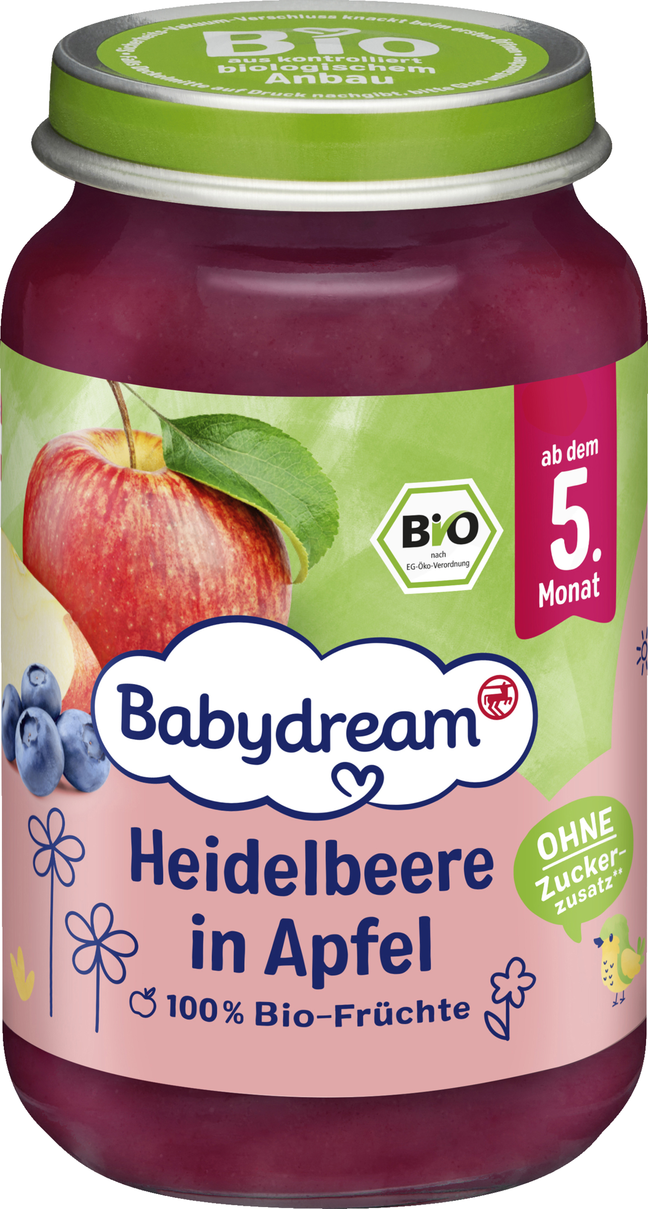 Babydream Organic Blueberry in Apple