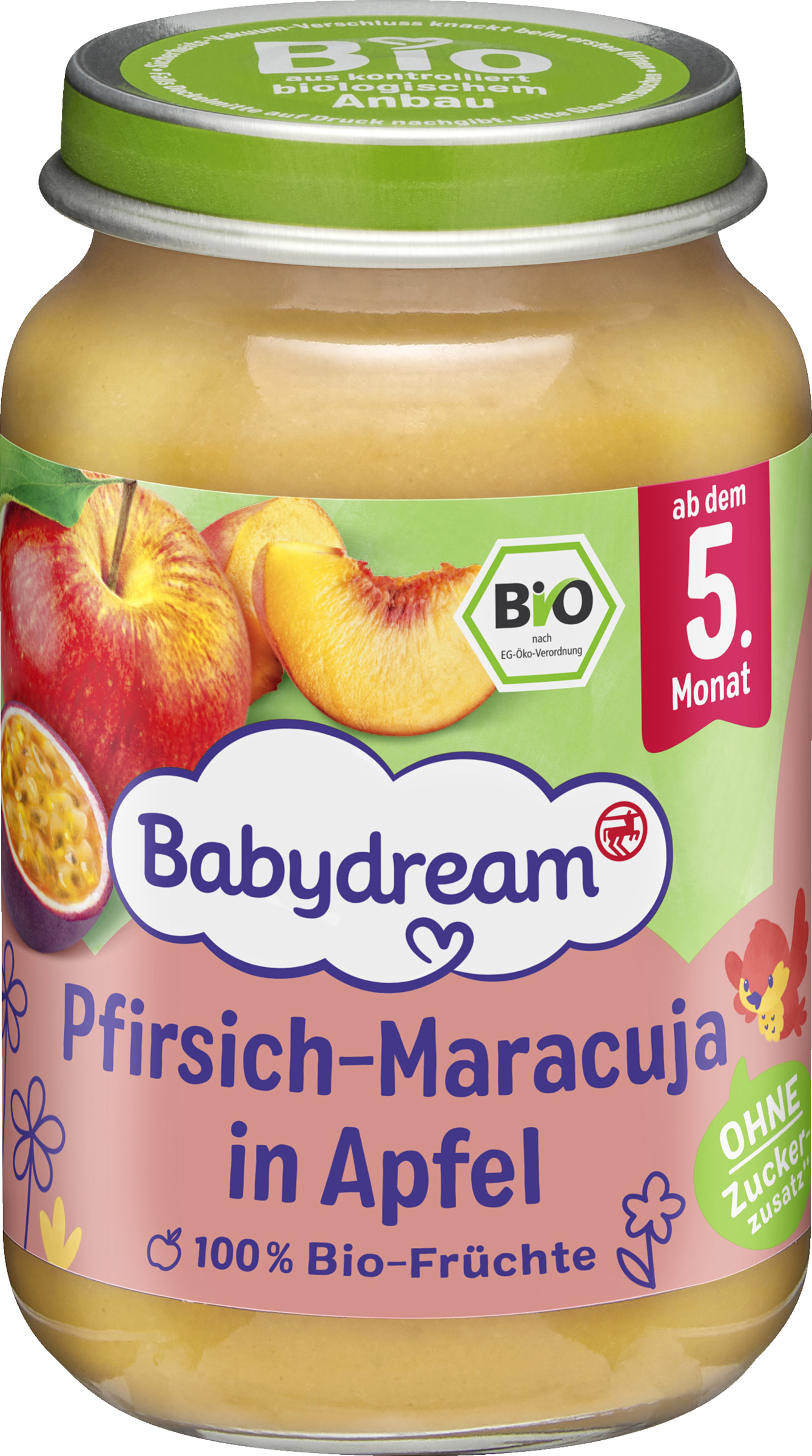 Babydream Organic Peach-Passion Fruit in Apple