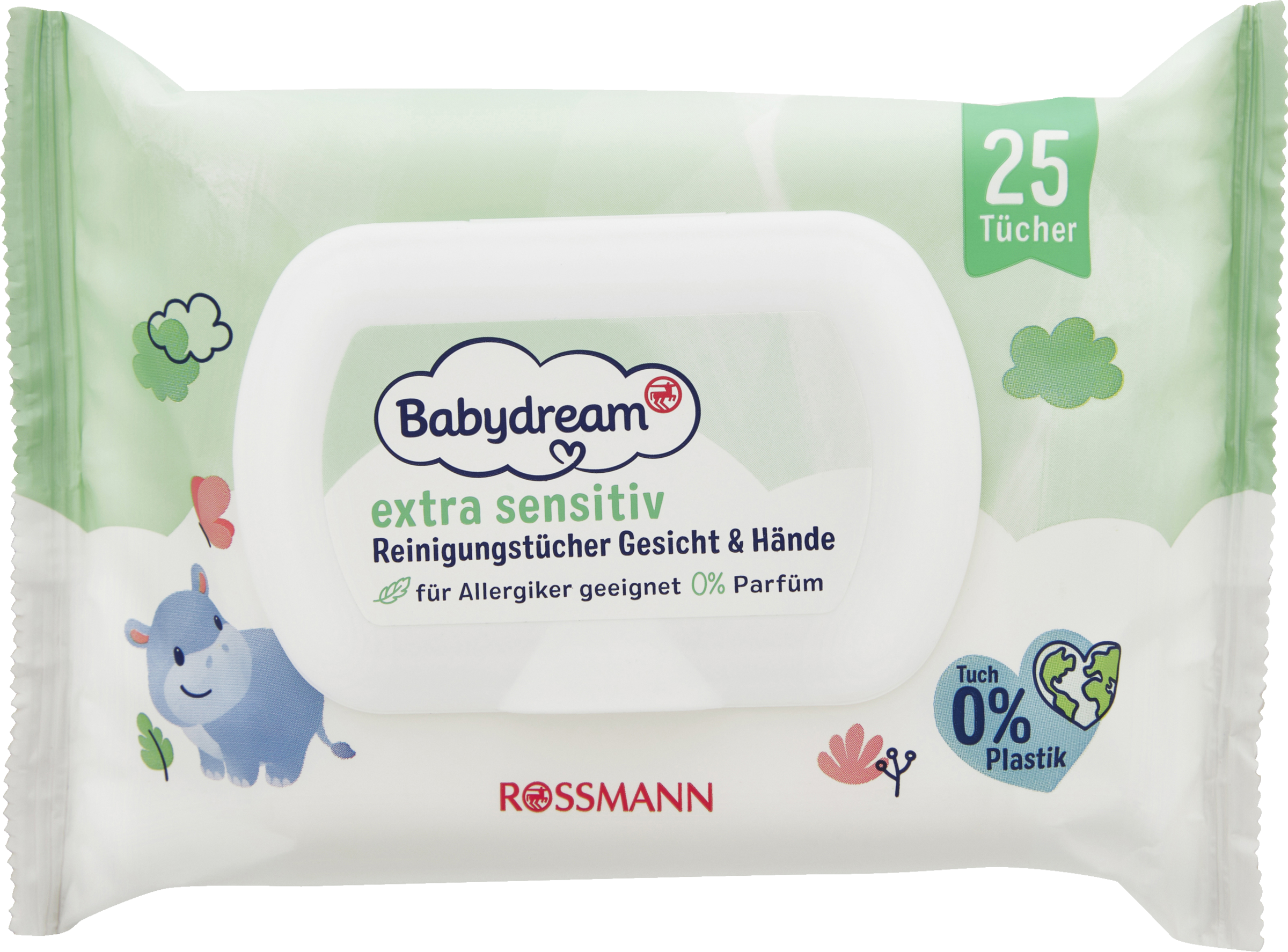 Babydream extra sensitive cleansing wipes face & hands