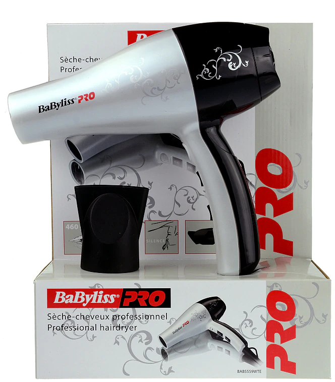 BaByliss PRO Dryers Professionnel Silver hair dryer