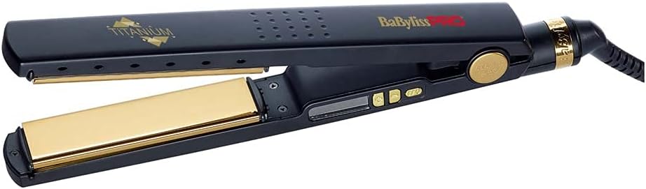 BaByliss Pro Babylisspro Straightening iron Titanium Ionic Black