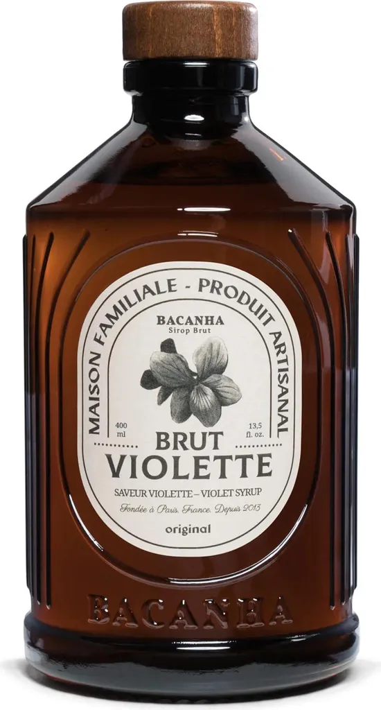 Bacanha Sirop Brut de Violette 400ml – Violet syrup from France 400 ml