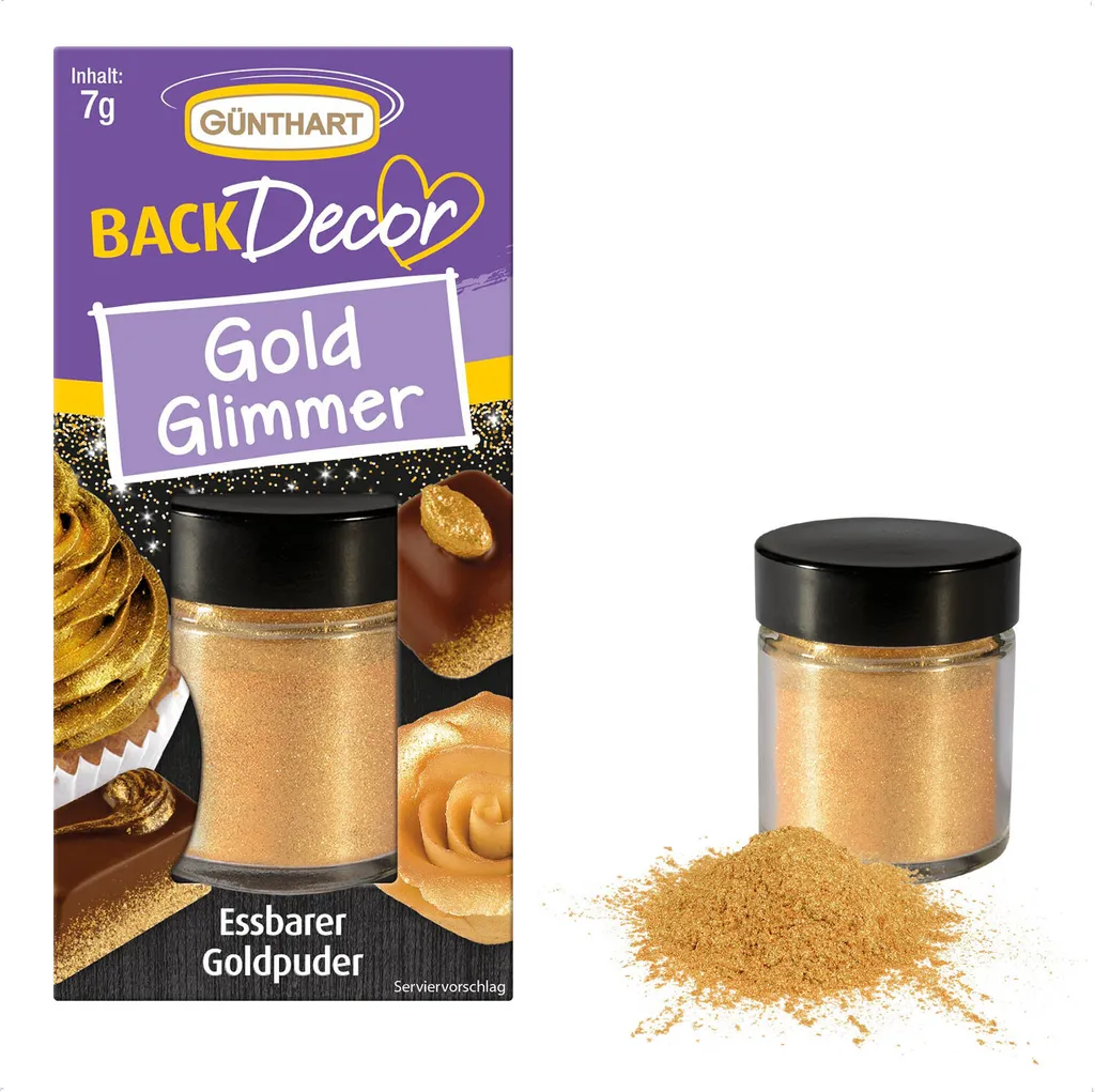 Günthart BackDecor food coloring powder gold, 7 g