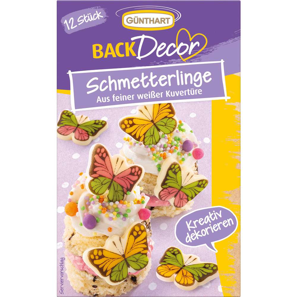 Günthart Butterflies baking decoration, 17 gm