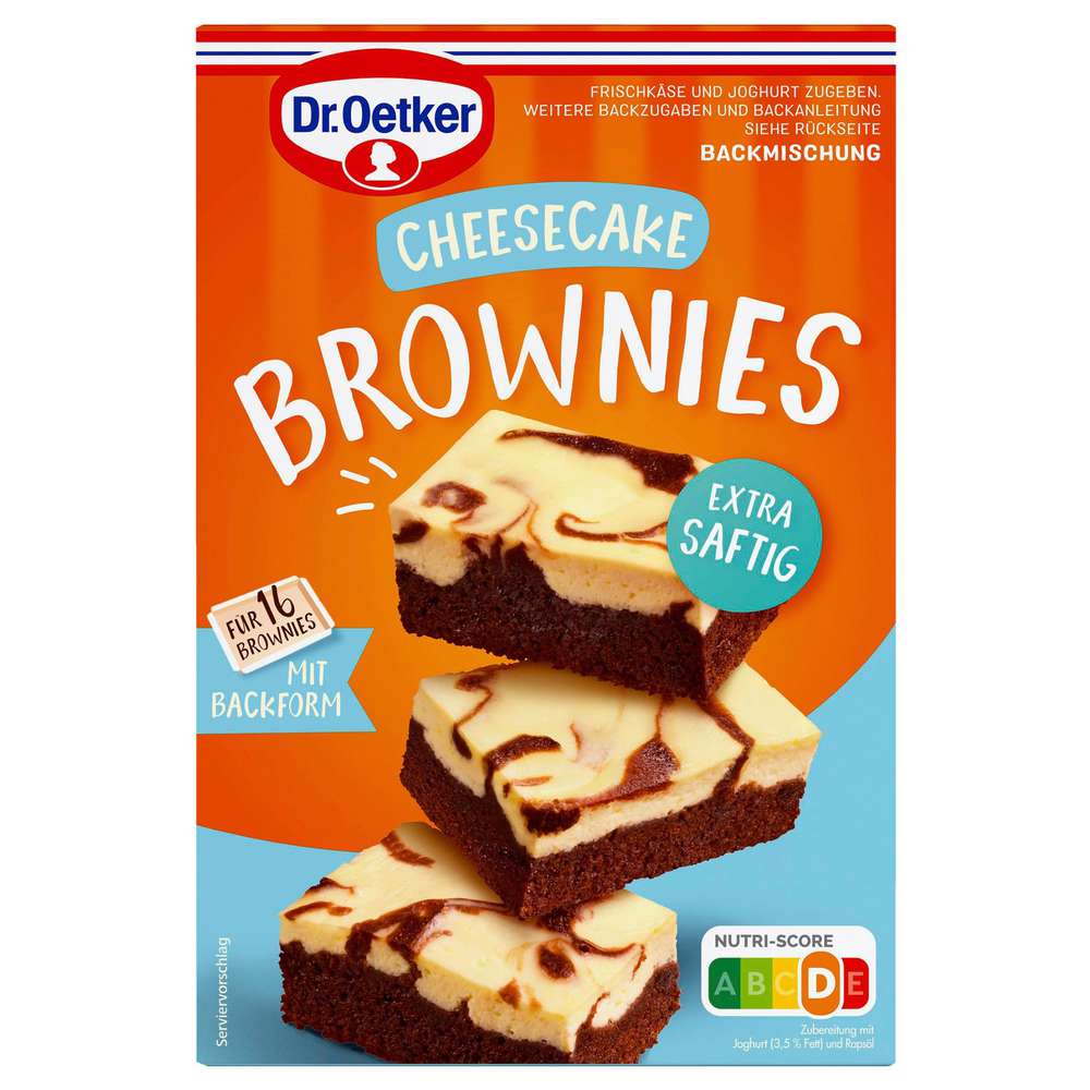 Dr. Oetker Backmischung Cheesecake Brownies