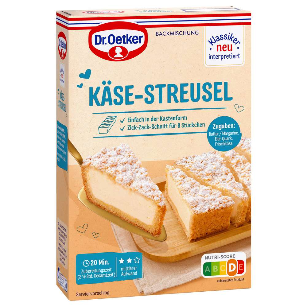 Cheese crumb cake mix