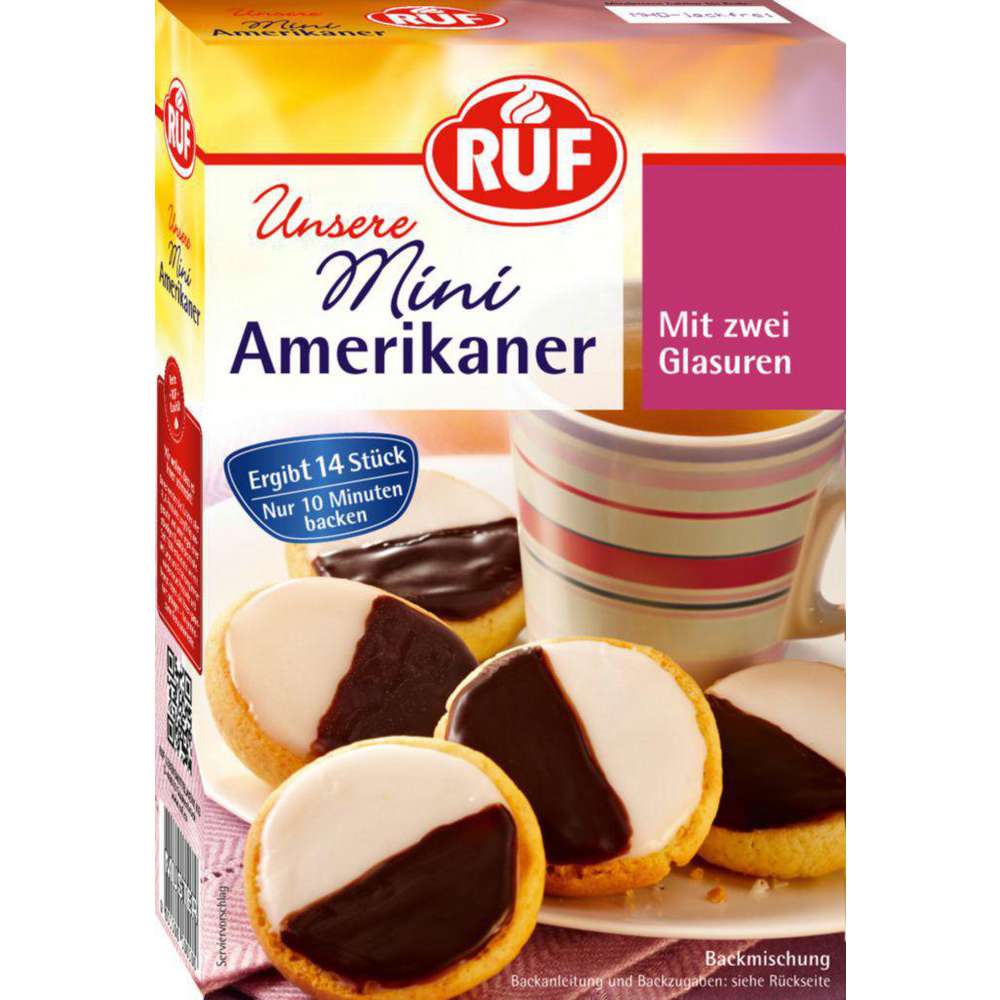 RUF Baking mix, mini American cookies, with two glazes