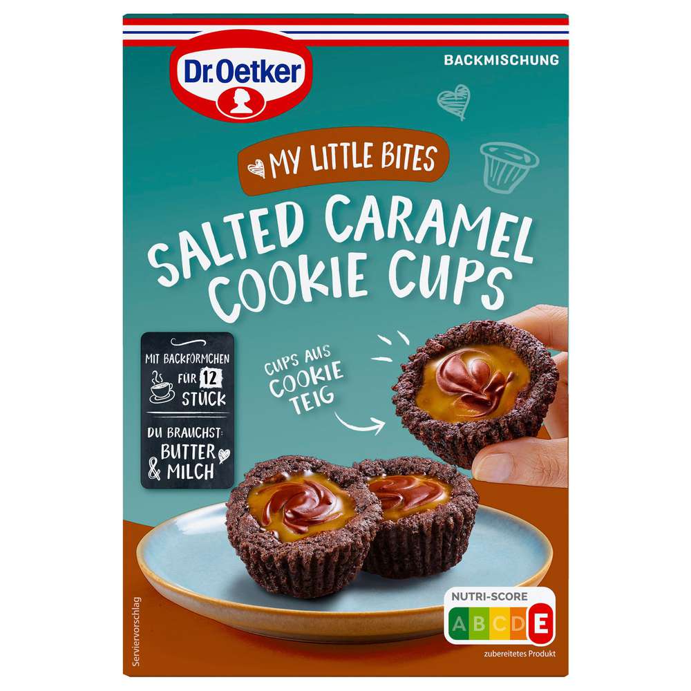 Dr. Oetker Backmischung, Salted Caramel Cookie Cups