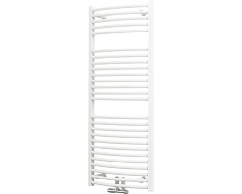 Schulte Munich bathroom radiator round 1215x500 mm white with central connection