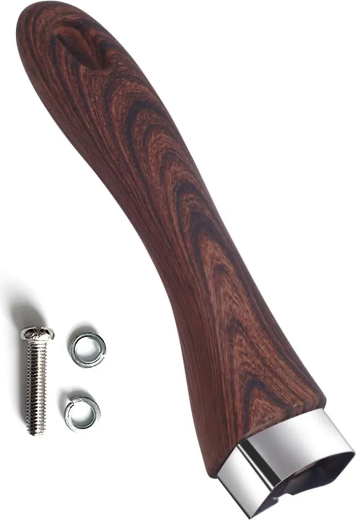 Markenlos Bakelite pan handle - Detachable handle - Brown wood - Durable Bakelite