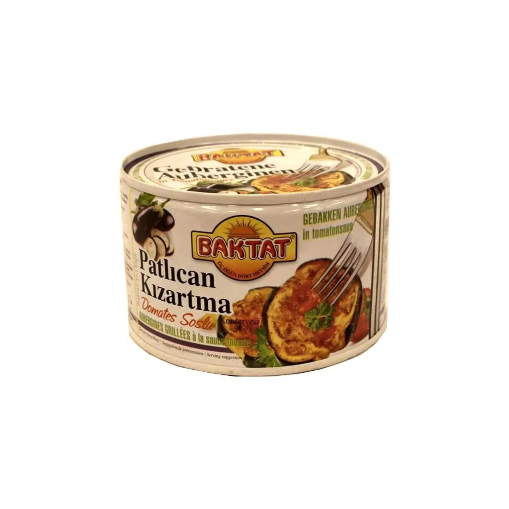Baktat Patilcan Kizartma Domates Soslu 420g canned (Fried eggplant in tomato sauce)