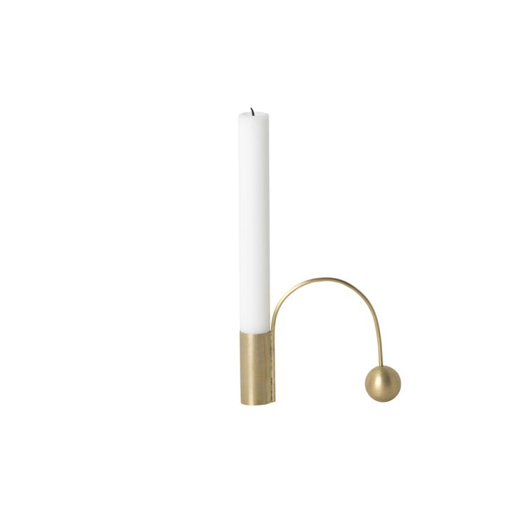 Ferm Living Balance Brass Candlestick