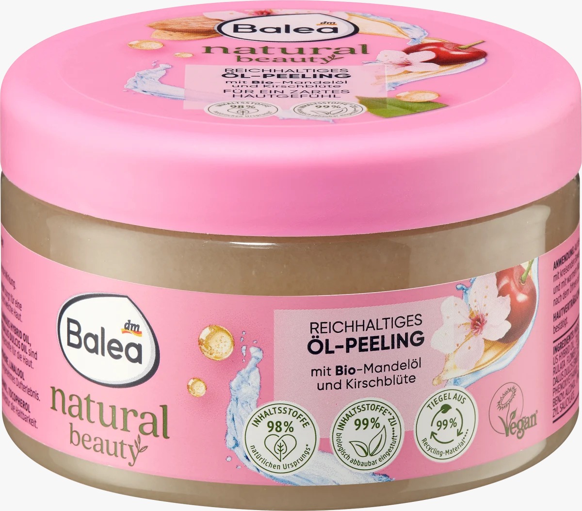 Balea Natural Beauty Peeling, 300 g