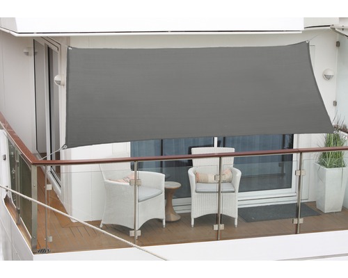 Floracord Balcony sun sail rectangle anthracite 140x270 cm