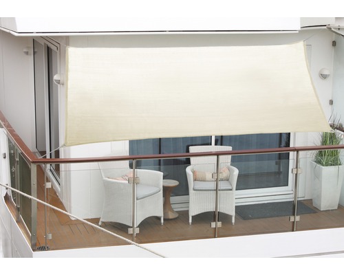 Floracord Balcony sun sail rectangle ivory 140x270 cm