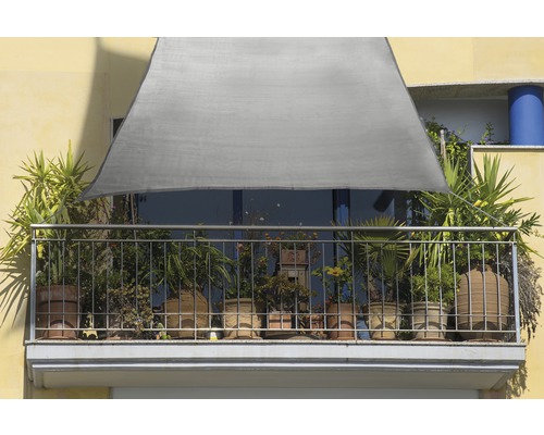 Floracord Balcony sun sail rectangle gray 140x270 cm