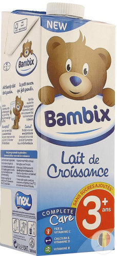 Bambix growth milk natural 3+ years 1l