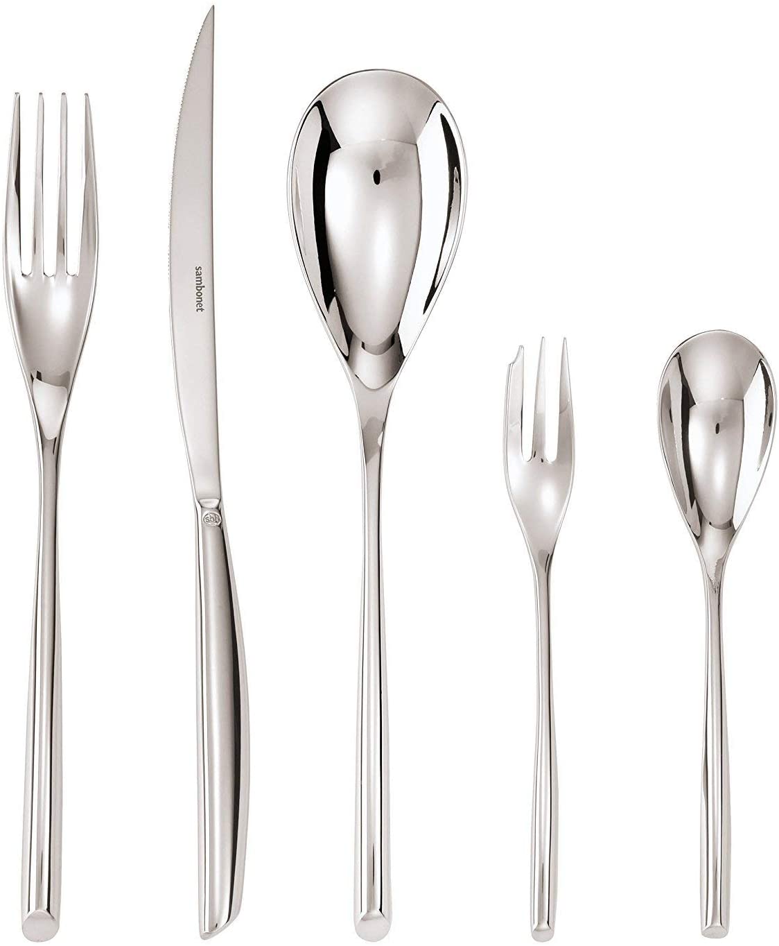 Sambonet 30-Piece Cutlery Set Vh. Stainless Steel 18/10 Bamboo Cutlery