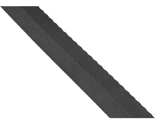 Ribbon Mamutec polyester black, 25 mm sold by the meter