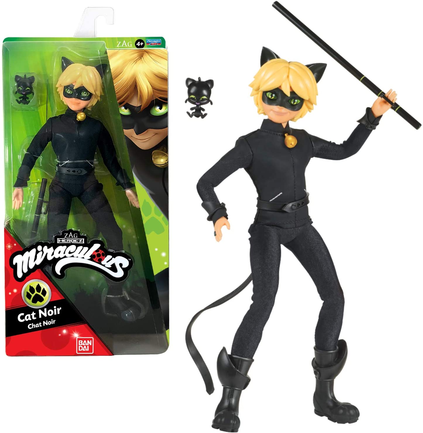 Bandai P50002 Miraculous Ladybug – Dressing Doll 26 Cm – Cat Noir