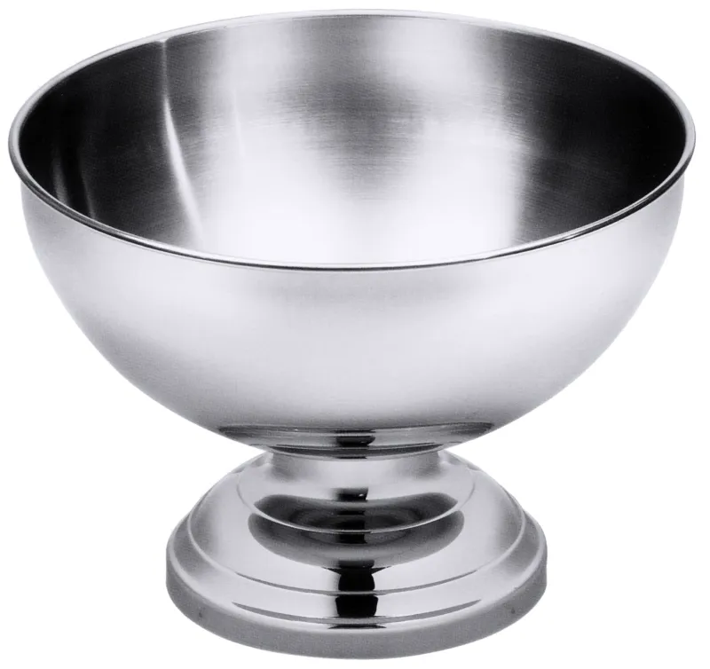 Banquet champagne cooler, rolled rim, stainless steel, I: 15 ltr., D: 40 cm, H: 30 cm