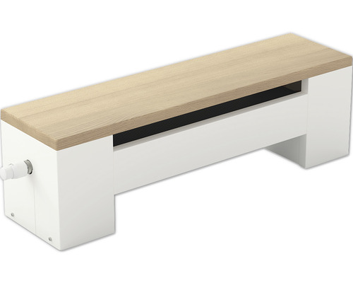 Licon Heat Bench convector radiator KORALINE Optimal LDO H 450 x L 1600 x D 315 mm white with oak wooden top