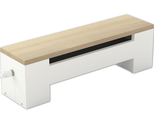 Licon Heat Bench convector radiator KORALINE Optimal LDO H 450 x L 1800 x D 315 mm white with oak wooden top