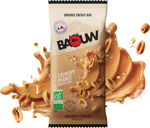 Restaxil Baouw Organic Crunchy Peanut Energy Bars 12x50g