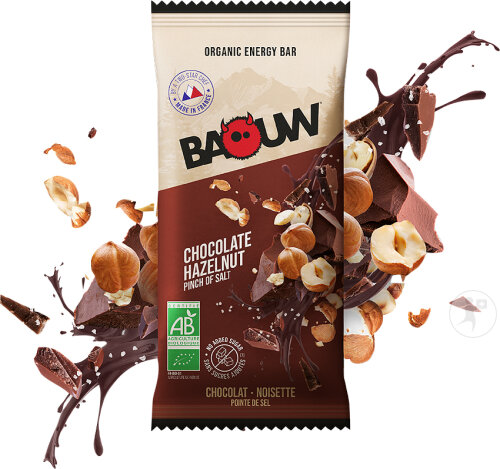 Restaxil Baouw Organic Chocolate Hazelnut Energy Bars 12x50g