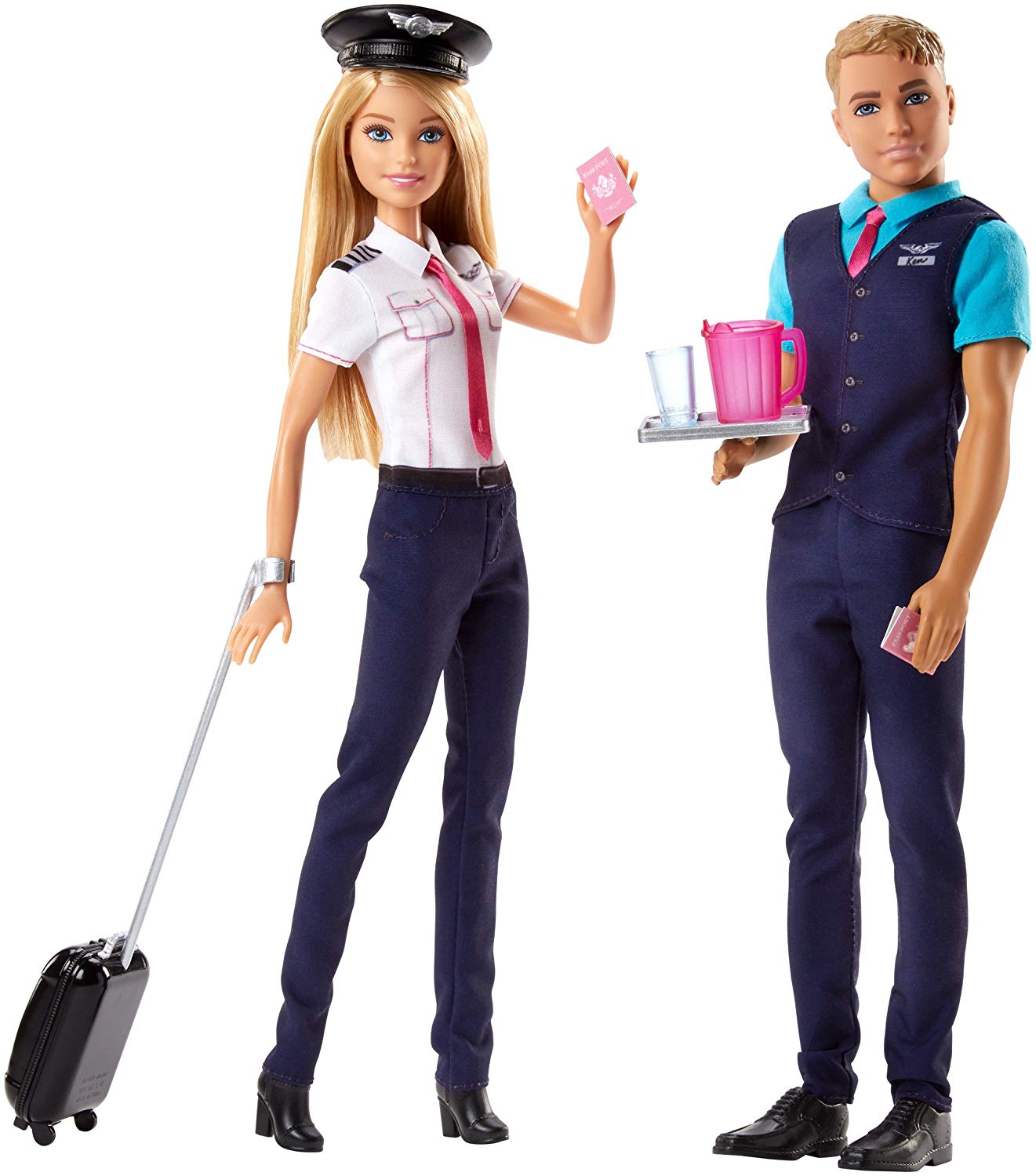 Mattel Barbie Pink Passport Pilot Doll And Accessory Set – 2 Pack