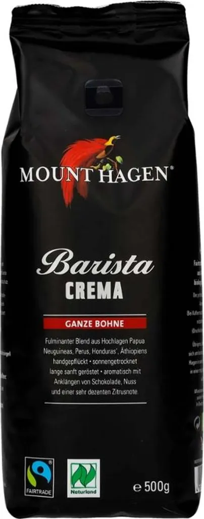 Mount Hagen Barista Crema - whole bean 500g