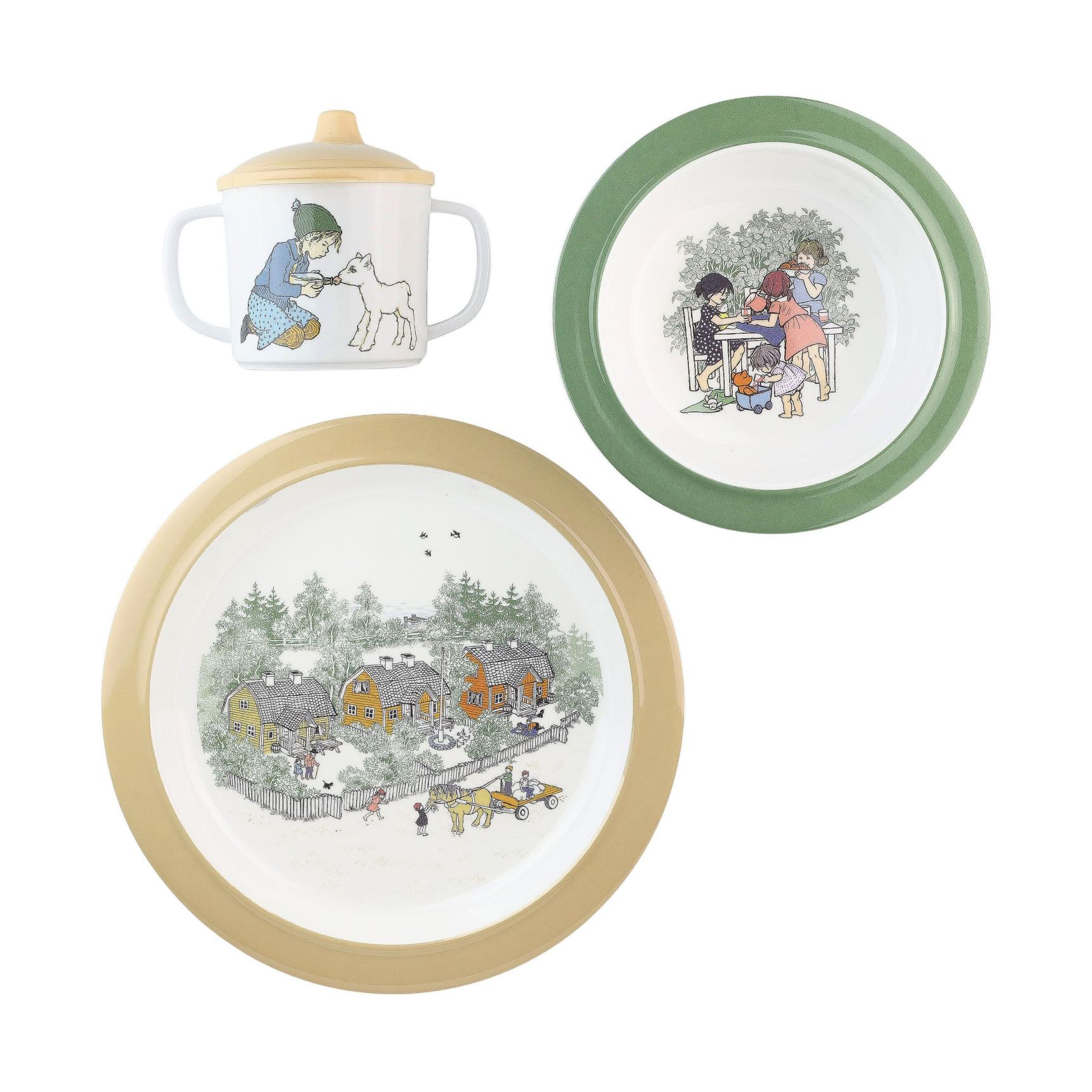 Rätt Start Barnen i Bullerbyn children's tableware 3 pieces