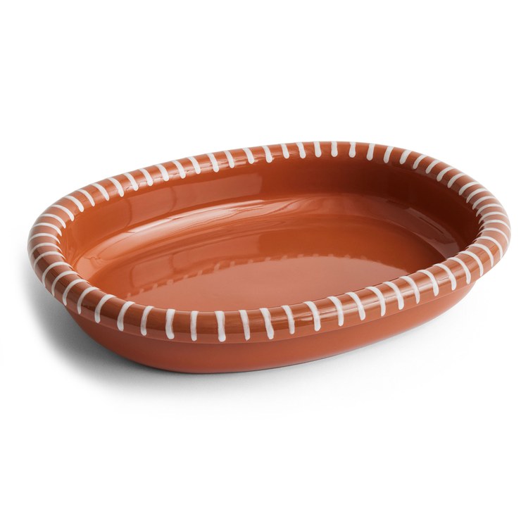 HAY Barro oval serving tray large 27x36 cm