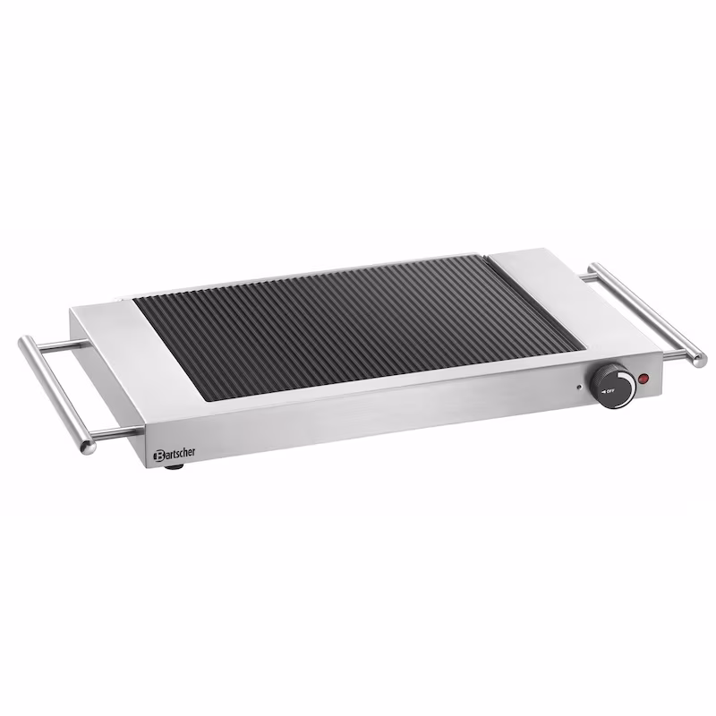 Bartscher GP1200 grill plate, ribbed, grilling, plate, grill by CHEFGASTRO