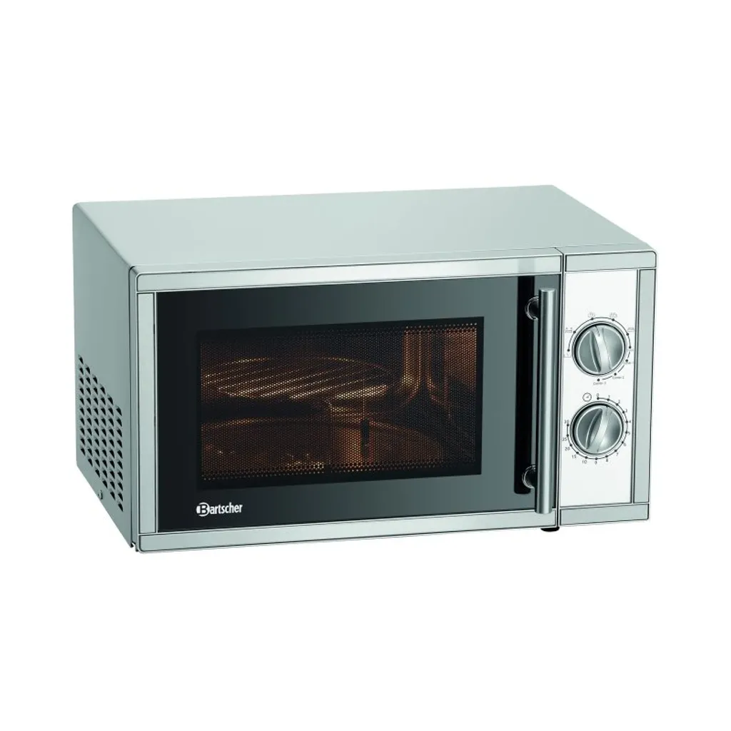 Bartscher Microwave 9231D-GR, 23L, 1000W, with Grill, Stainless Steel, 610856