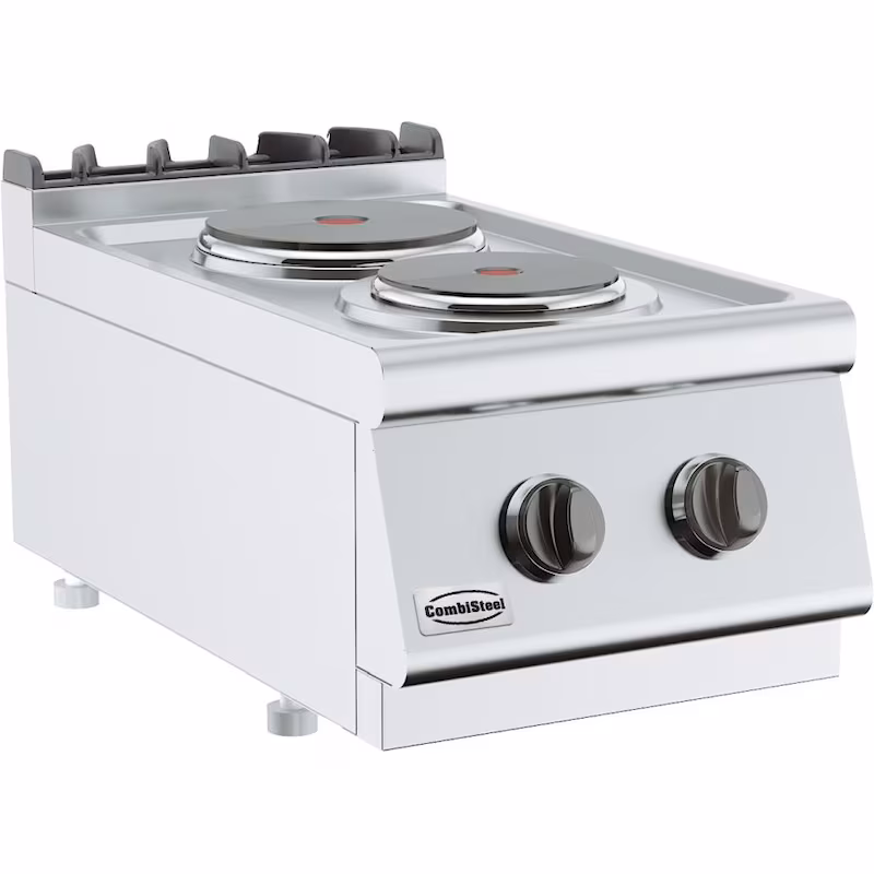 CombiSteel Base 700 electric stove with 2 burners