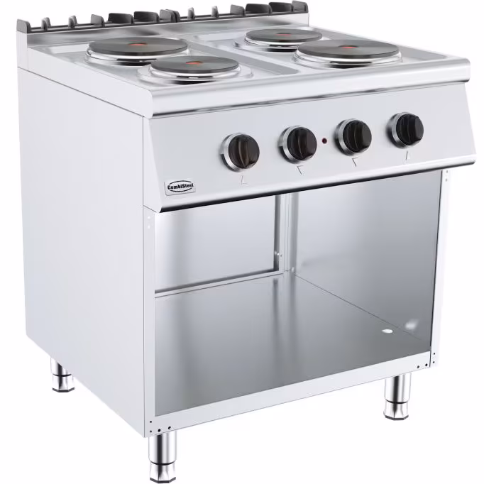 Base 700 electric stove with 4 burners - Premium version