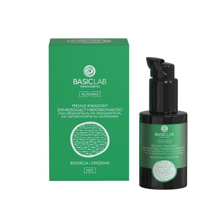 BasicLab Acidumis Acid Peeling for Imperfections Reduction and Narrowing 30 ml