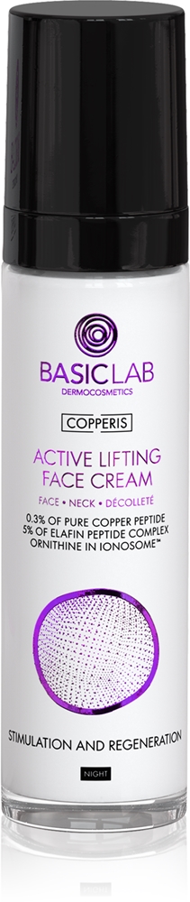 BasicLab Dermocosmetics Copperis active lifting cream for the night