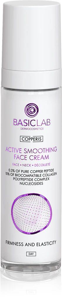 BasicLab Dermocosmetics Copperis smoothing day cream with peptides
