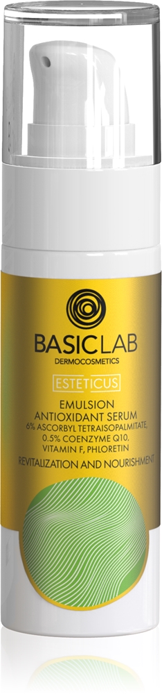BasicLab Dermocosmetics Esteticus revitalizing skin emulsion with antioxidant effect 30 ml