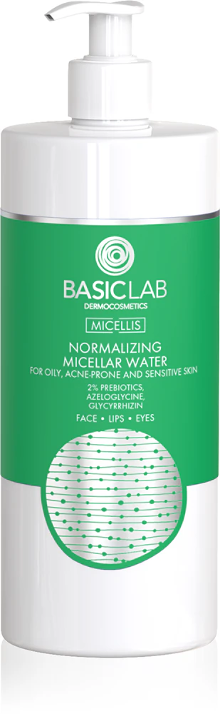 BasicLab Dermocosmetics Micelli micellar water with dispenser for mixed and oily skin